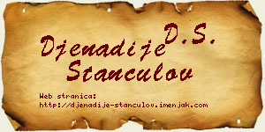 Đenadije Stančulov vizit kartica